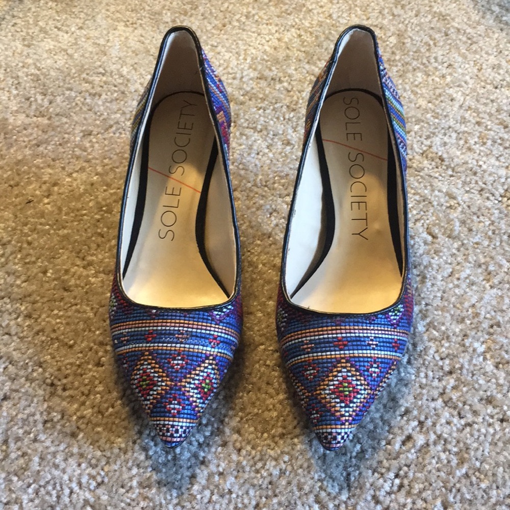 NEW Sole Society Multicolor Pumps